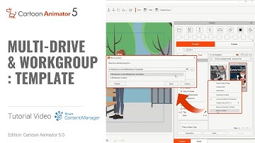 How to Manage 2D Assets on Multiple Drives with Template Folder | Cartoon Animator Tutorial