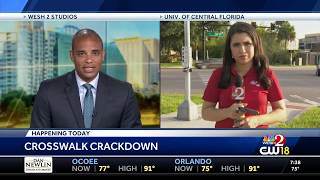 UCF police start crosswalk crackdown for pedestrian safety enforcement
