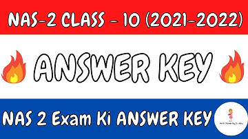 NAS - 2 | National Achievement Survey - 2 | Class - 10th | NAS Exam Full Answer Key | 😁😜 | By Asha