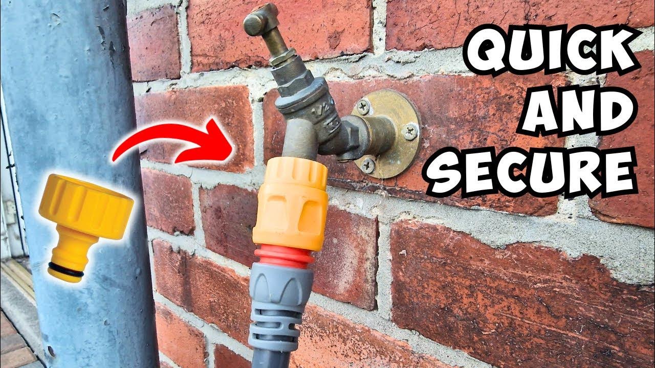 How to attach hose to outside tap youtube