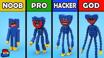LEGO Poppy Playtime: Huggy Wuggy - UPDATED (Noob, Pro, Hacker, and GOD)