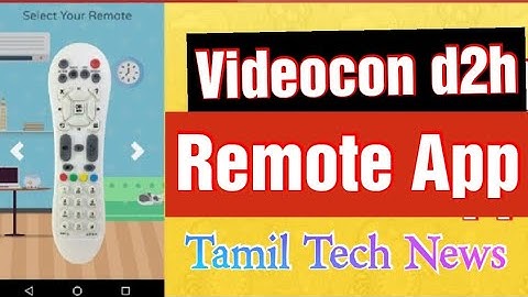 Videocon d2h Remote Control (8 in 1) App in Tamil