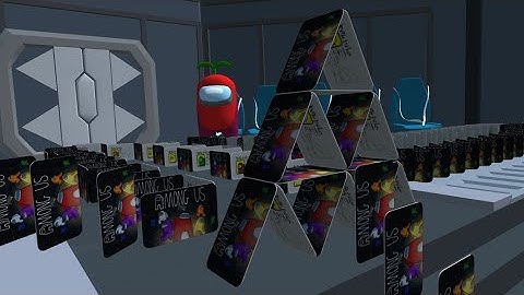 3D Domino card run | Among Us swipe card