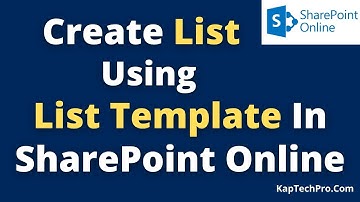 Een lijst maken met behulp van een lijstsjabloon in SharePoint Online