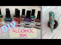 DIY Alcohol Ink for Nails/How to do a Marble Nail