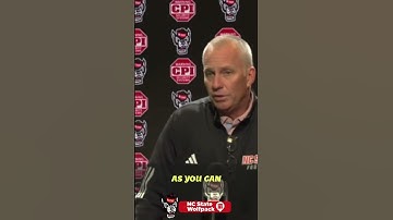 NC State Wolfpack HC Dave Doeren on Team s Uncomplementary Play