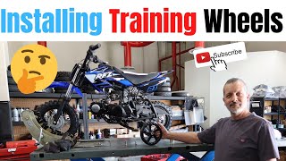 Apollo RFZ 70cc Dirt Bike Training Wheel Installation