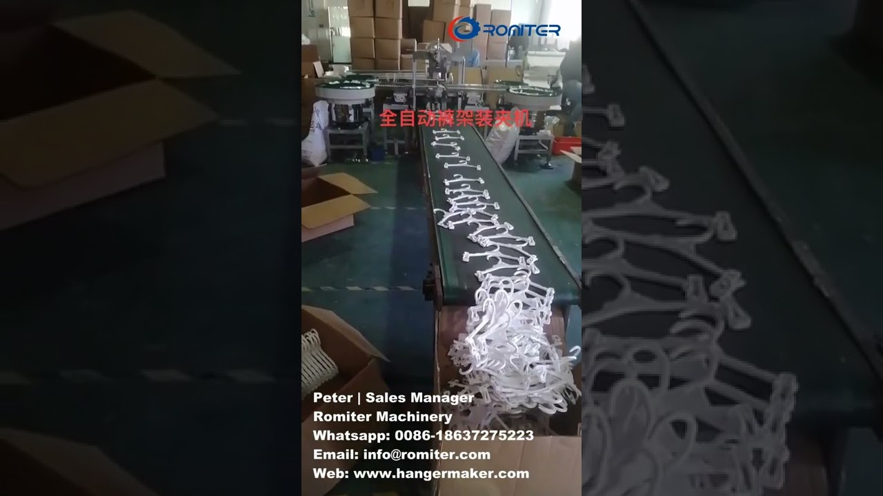Automatic Plastic Hanger Pants Clip Assembling Making Machine
