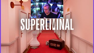 Пятёрка играет в Superliminal | Нарезка Пятёрки | 1 часть