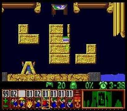 Lemmings - Taxing Level 9 Solution