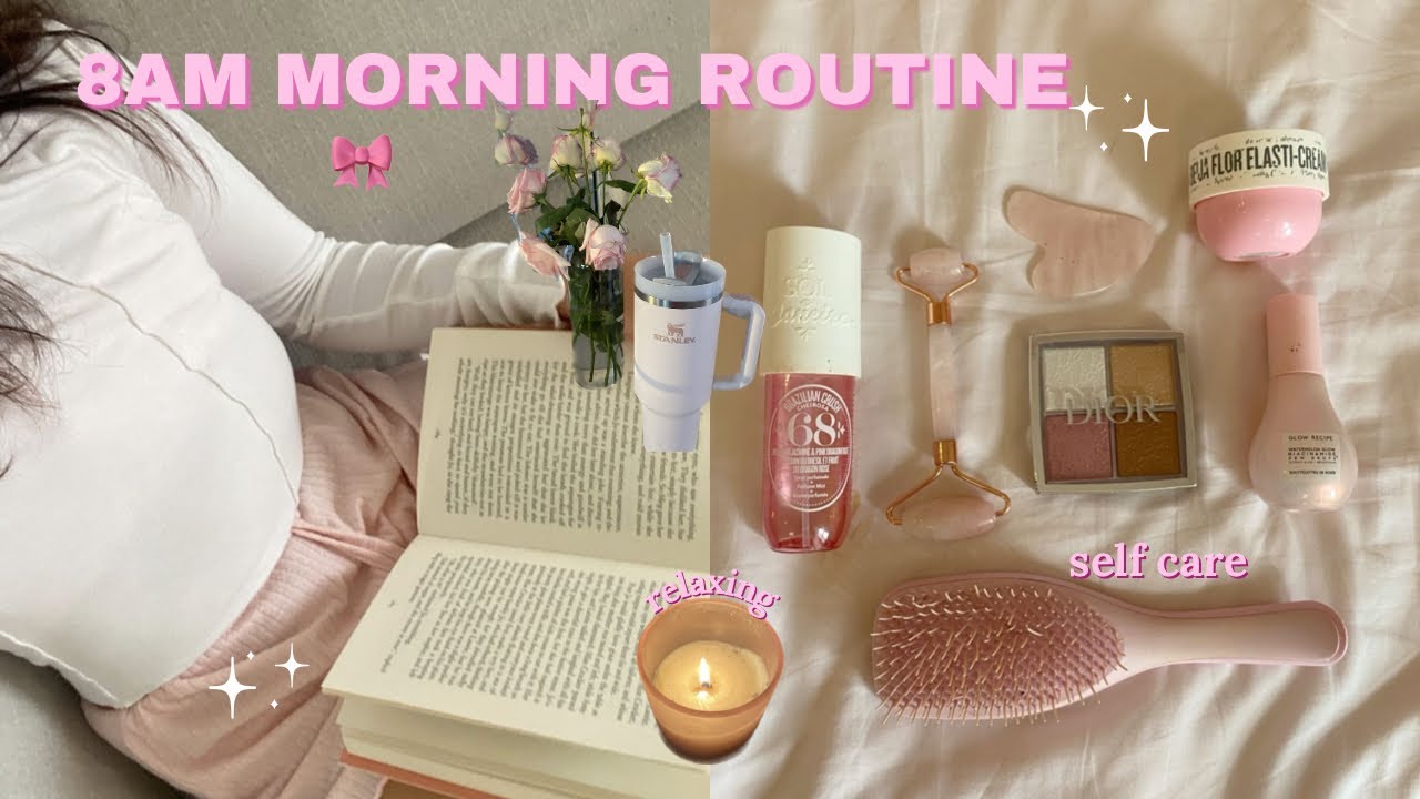 8AM PRODUCTIVE MORNING ROUTINE 🎀💌 productivity, self care, morning coffee & more!!