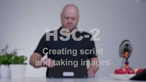 Creating script and taking images with HSC-2 hyperspectral camera