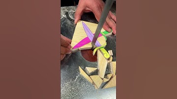 Insane Saw Skills! 😱 making a Wooden sword ⚔️❤️✔️ #Shorts #woodworking #art #asmr #diy #short