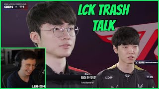 Caedrel Reacts To LCK Trash Talk (T1 VS GEN.G)