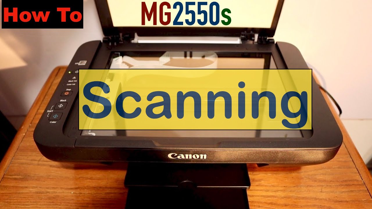 fure længst at føre Canon PIXMA MG2550s Scanning, Scan To Win 10 Laptop !! - YouTube