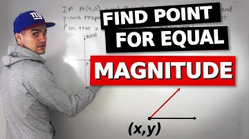 MCV4U - Find Common Point for Vectors with Equal Magnitude - Grade 12 Calculus