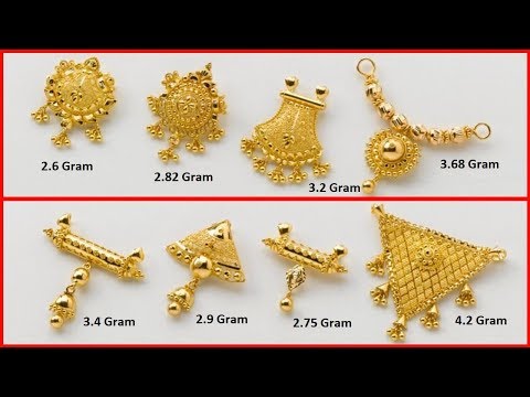 Simple LightWeight Gold Pendant Designs | Beautiful 22k Pure Gold Pendants