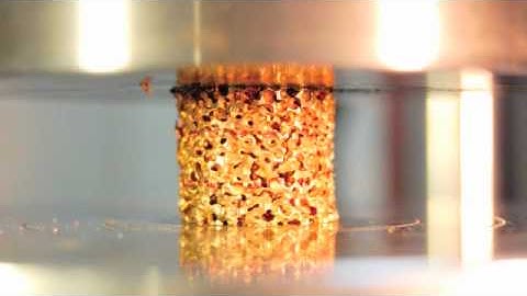 Compression testing of metal foams