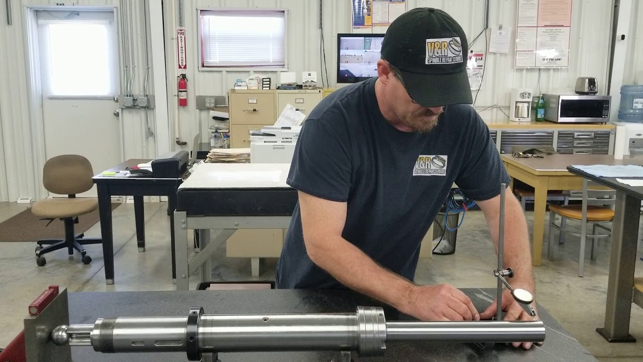 Precision test bar to check shaft/spindle run out. V&R Spindle Repair Service, LLC. YouTube