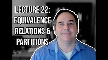 Lecture 22:  Equivalence Relations & Partitions!!