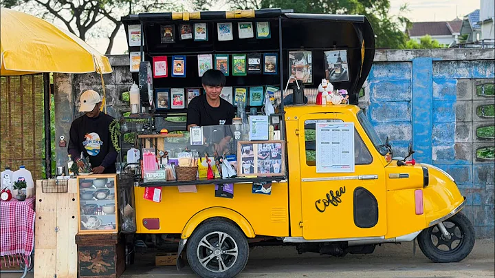 How to Start Truck Coffee Shop Small Young Entrepreneur Barista Life Silent Cafe Vlog 4K No Music