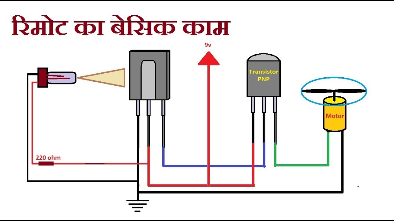 Simple wireless Remote control switch using TSOP 1738, IR Receiver Remote  control 