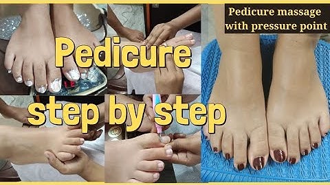 Pedicure at salon | How to do pedicure step by step in hindi