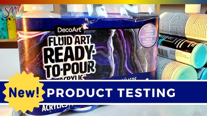 Deco Art DecoArt FluidArt Ready-To-Pour Acrylic Paint 8oz-Emerald Green