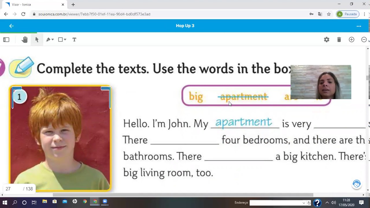 Atividade de Inglês - 3 ano - 19/05/20 - Teacher Neli