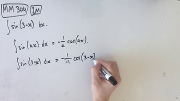 MM304 Maths Methods Fortify Study Guide - "Antiderivative of a trig function"