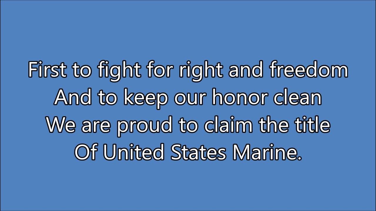 Armed Forces Medley Lyrics YouTube