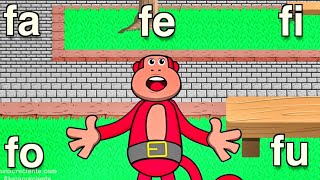 Sílabas Fa Fe Fi Fo Fu - El Mono Sílabo - Videos Infantiles - Educación Para Niños
