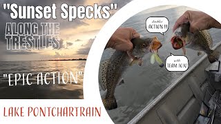 "Sunset Specks" Along the Trestles - Lake Pontchartrain