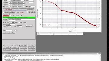 Fitting Two population of nanoparticles