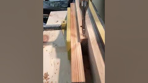 Using a hollow chisel mortiser