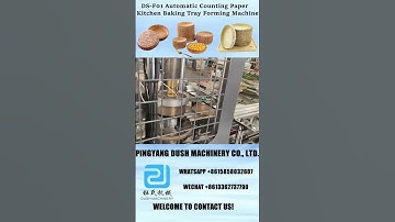 DS-F01 Automatic Counting Paper Kitchen Baking Tray Forming Machine for Pizza, Bread Baking