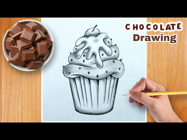 Chocolates and candies coloring page for kids
