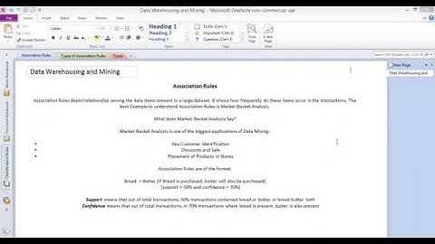 Association Rules & its Types - Data Warehousing & Mining | Big Data Analytics