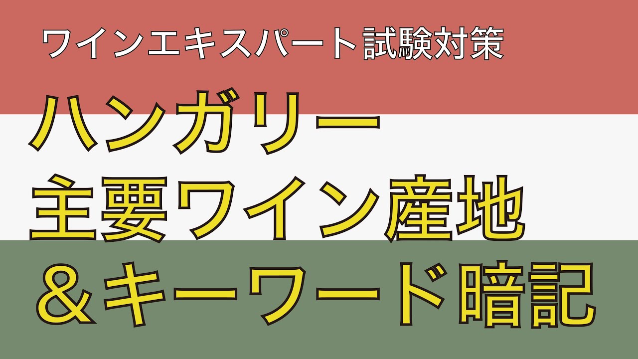 【ハンガリー】主要なワイン産地と重要キーワードを覚えよう【ワインエキスパート試験】