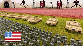 Can US Army Hold EARTH DEFENSE vs 7 MILLION ALIENS!? - UEBS 2: Ultimate Epic Battle Simulator 2