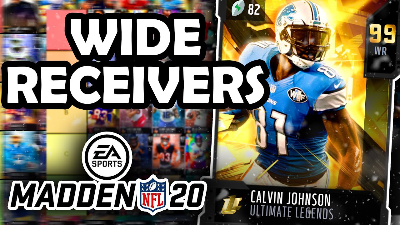 RANKING the BEST Wide Receivers in Madden 20 Ultimate Team YouTube