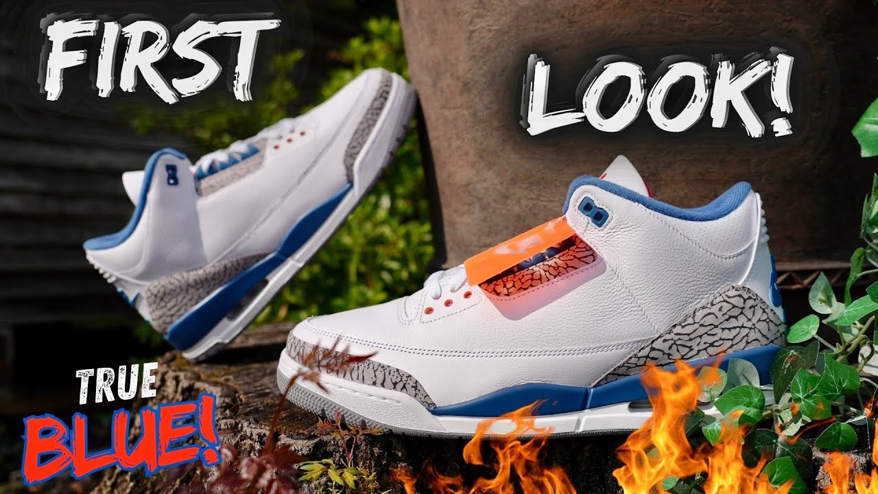 FIRST LOOK! THE JORDAN 3 TRUE BLUE IS BACK & LOOKING GOOD THESE