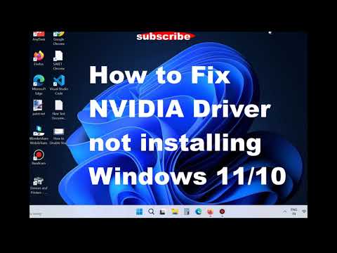 How to Fix NVIDIA driver not installing in Windows 11 and Windows 10