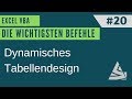 EXCEL VBA Die wichtigsten Befehle #20 - Borders-Eigenschaften (Dynamisches Tabellendesign erstellen)