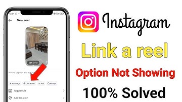 Instagram Link a reel option not showing | Link a reel option not showing in instagram | Link a reel