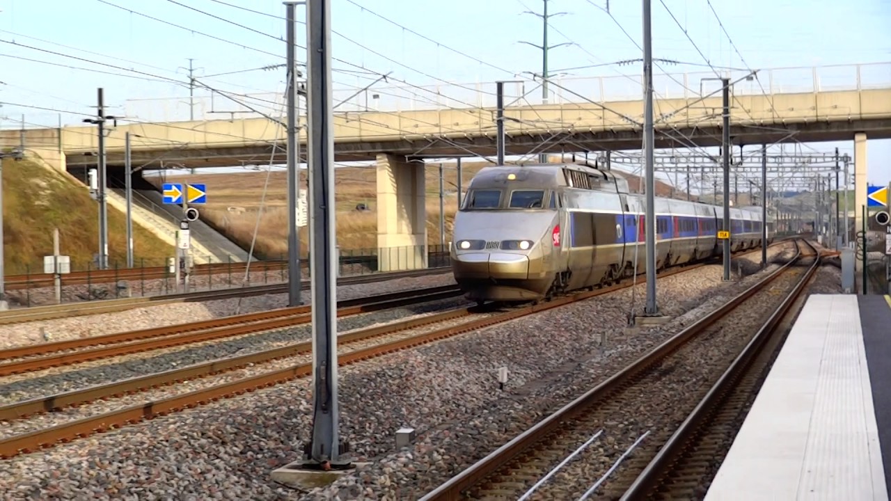 TGV Est - Paris Strasbourg 280km/h - YouTube