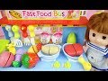 Baby doll kitchen food bus toys and baby doli play