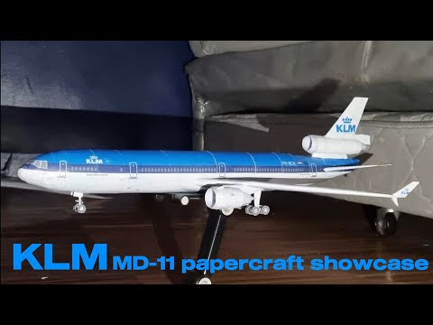 KLM MD-11 papercraft showcase