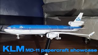 KLM MD-11 papercraft showcase KLM MD-11 papercraft showcase