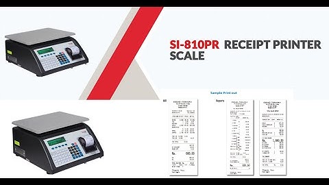 Essae SI-810PR Barcode Receipt/Label Printer Weighing Scale | Capacity 6kg to 30kg